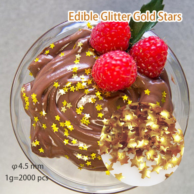 1g(2000pcs) Edible Glitter Gold Stars Sprinkles,pretty Shinny Glitter,ideal  Use For Cake Icing Sprinkles Decoration - Cake Tools - AliExpress